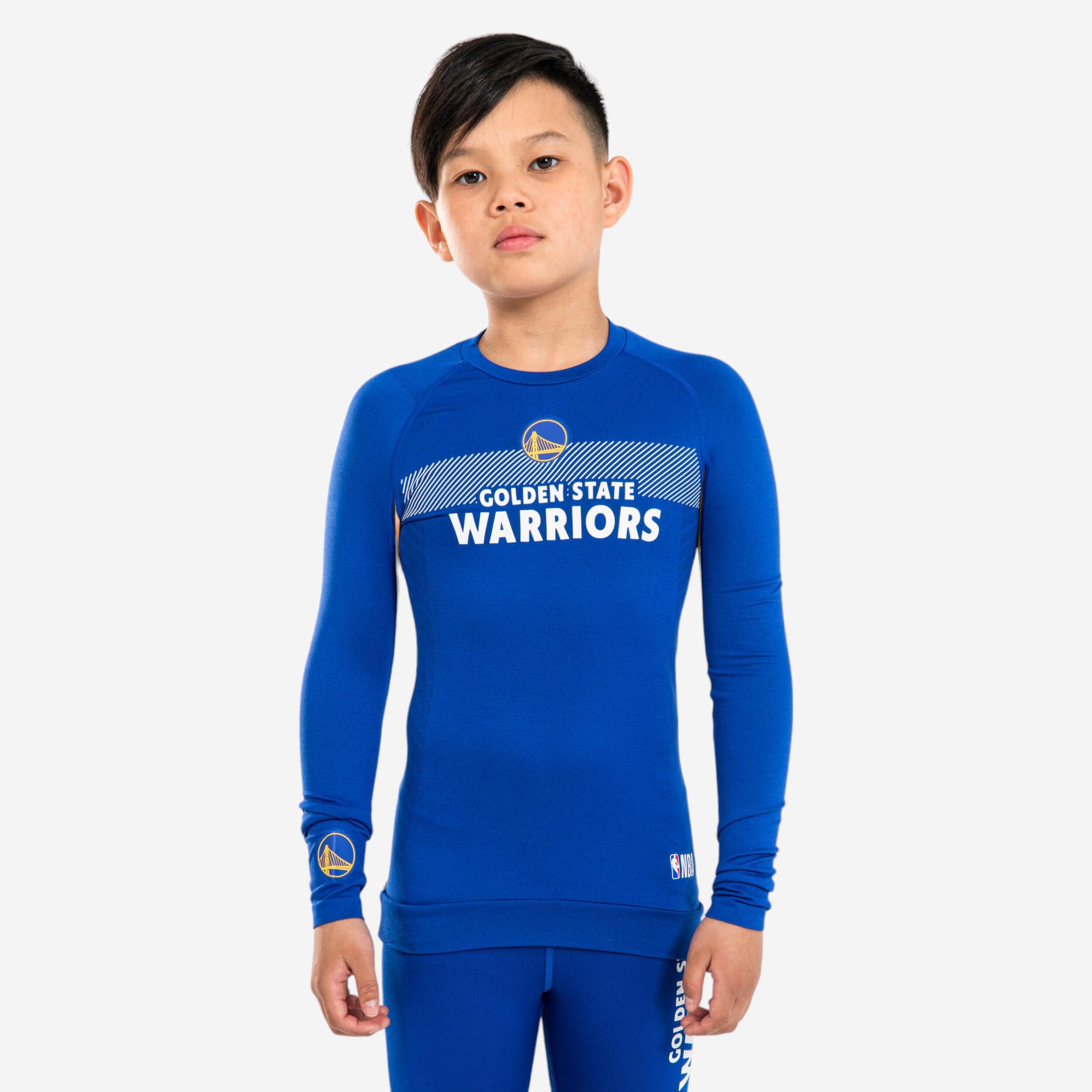 Maglia da bambino dei Golden State Warriors NBA - UT500 Blue