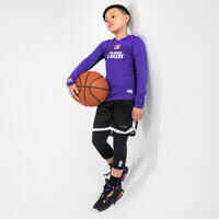 Kids' Basketball 3/4 Leggings 500 - NBA Los Angeles Lakers/Black