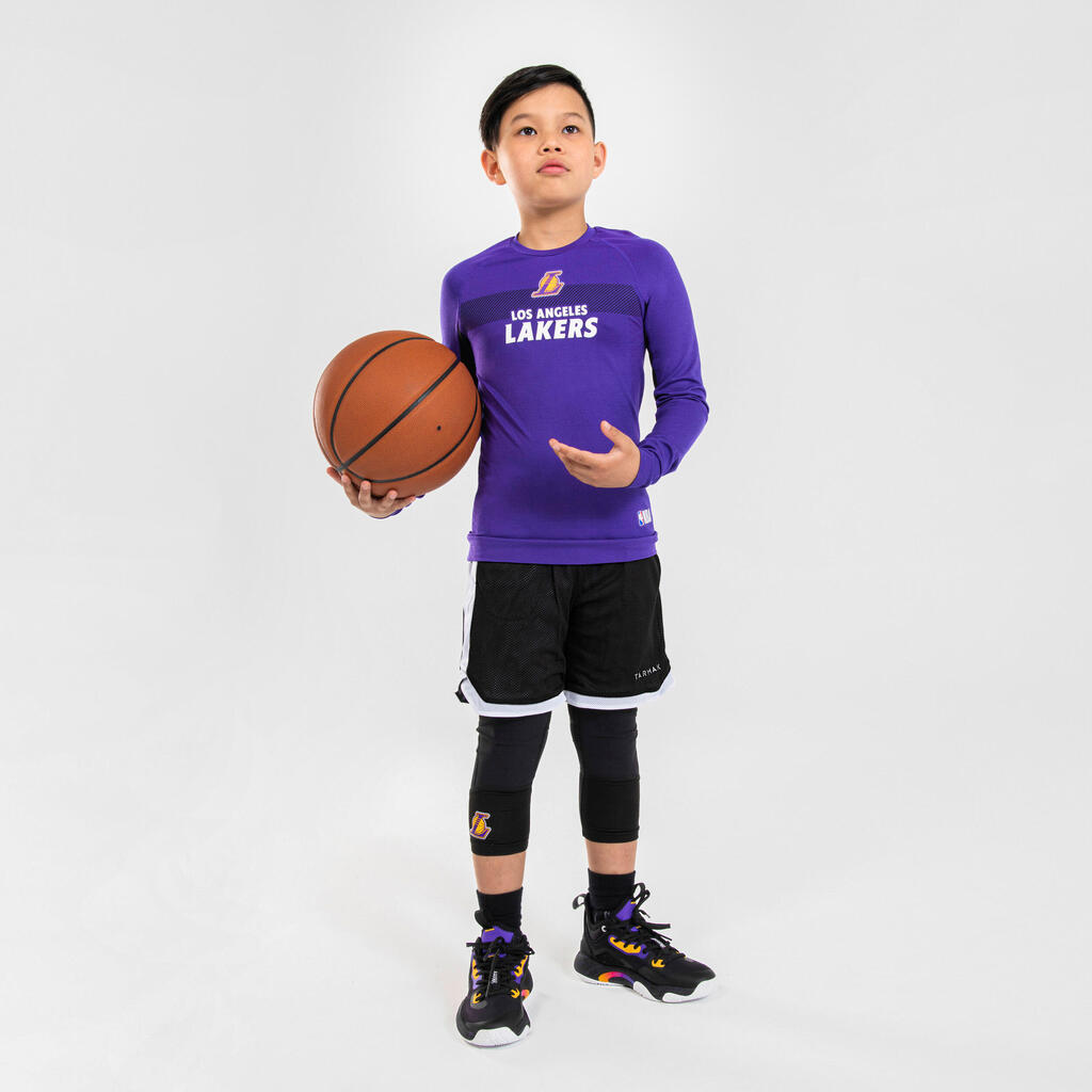 PODMAJICA ZA KOŠARKU UT500 DEČJA - NBA BRUKLIN NETSI/BELA