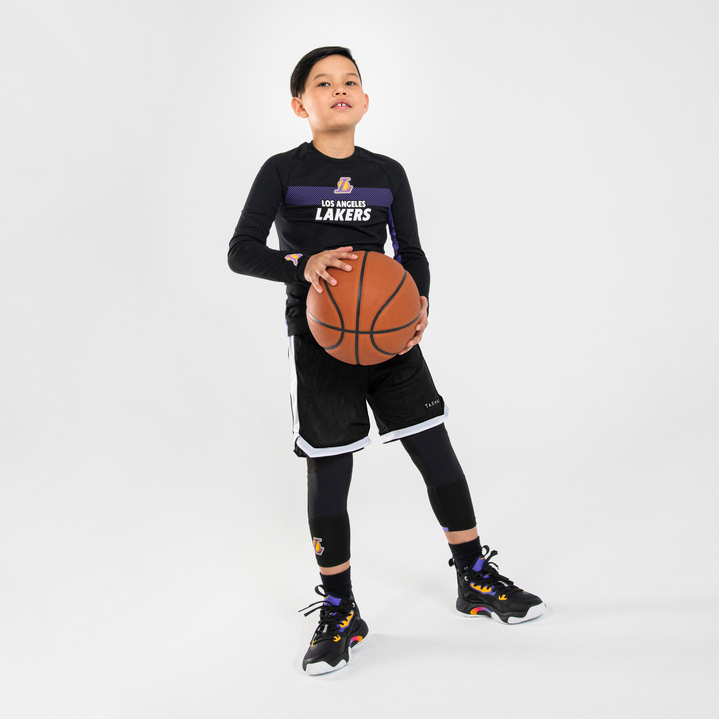 Kids' Basketball Shoes SE900 Mini Me - Black/NBA Los Angeles Lakers 9/14