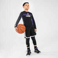 Kids' Basketball Base Layer Jersey UT500 - NBA Los Angeles Lakers/Black