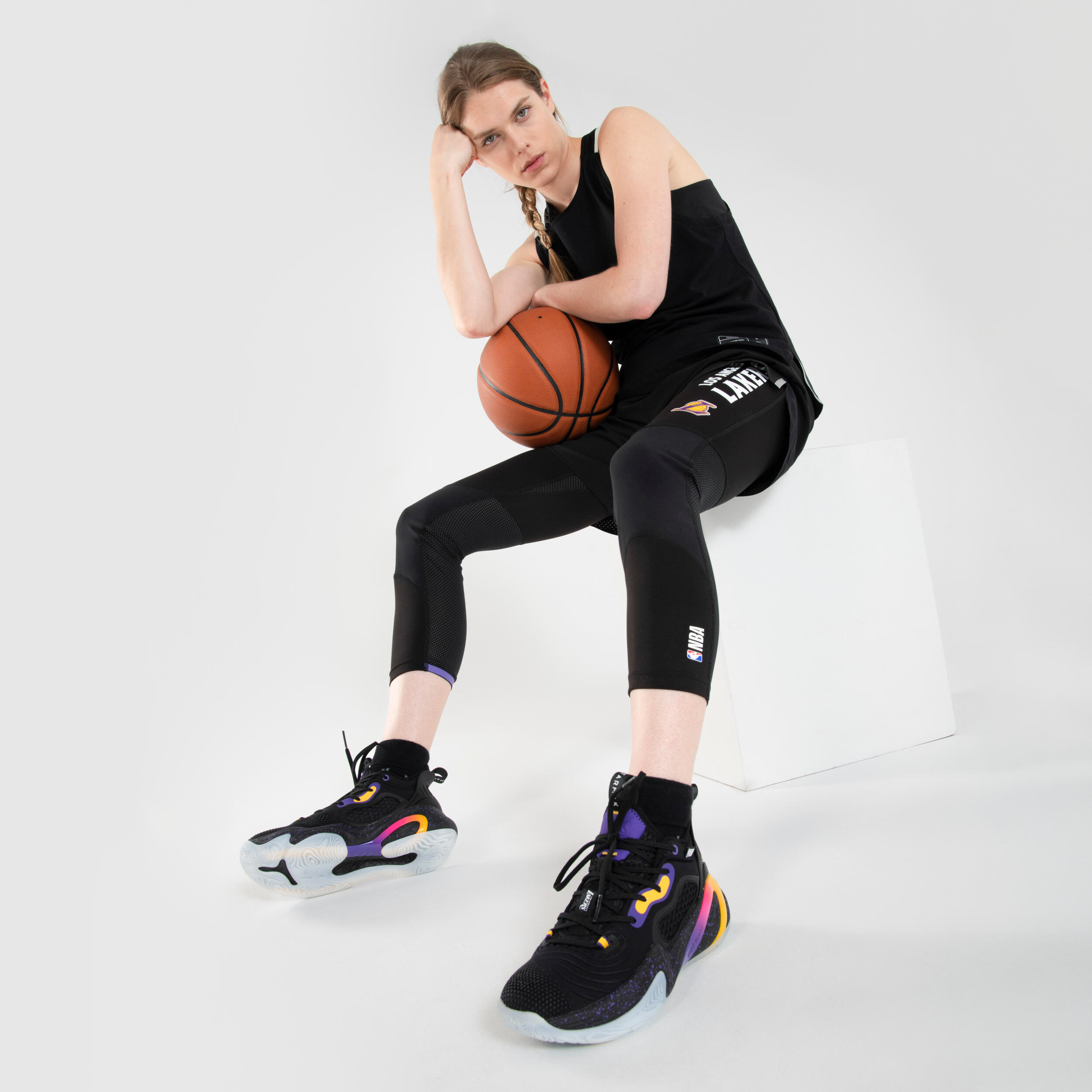 Men's/Women's Basketball Shoes SE900 - Black/NBA Los Angeles Lakers 8/10