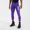 Funktionshose 3/4-Tights Basketball 500 NBA Los Angeles Lakers Damen/Herren violett