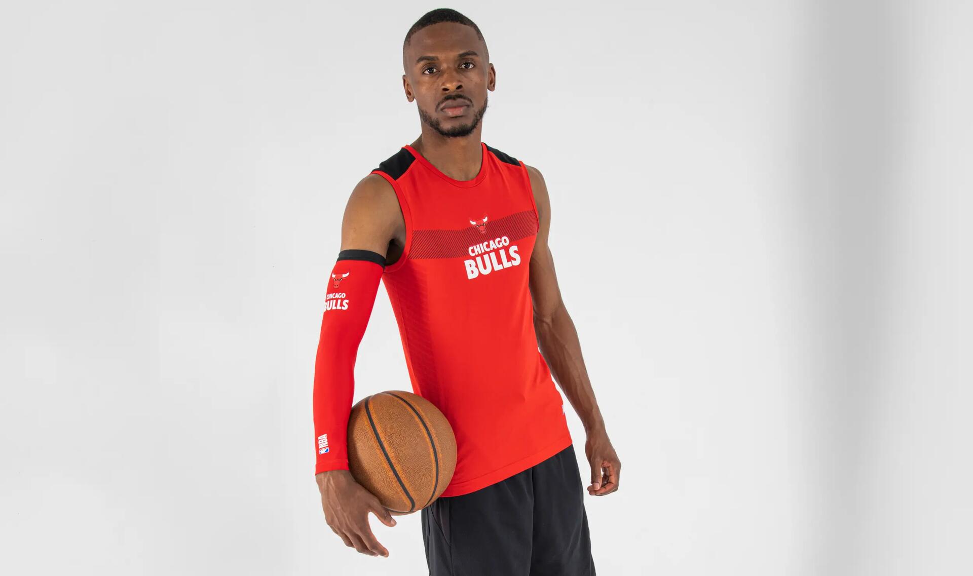 Sous-maillot basketball NBA Chicago Bulls sans manche Adulte - UT500 Rouge