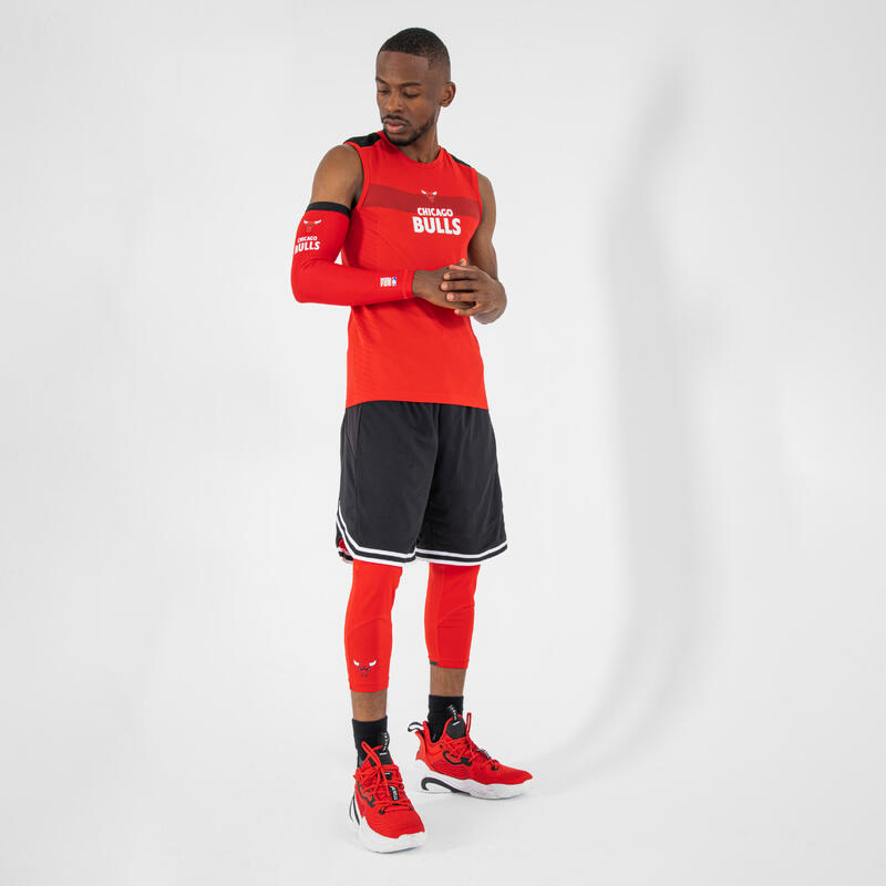 成人籃球護肘E500 NBA - 紅色/芝加哥公牛隊