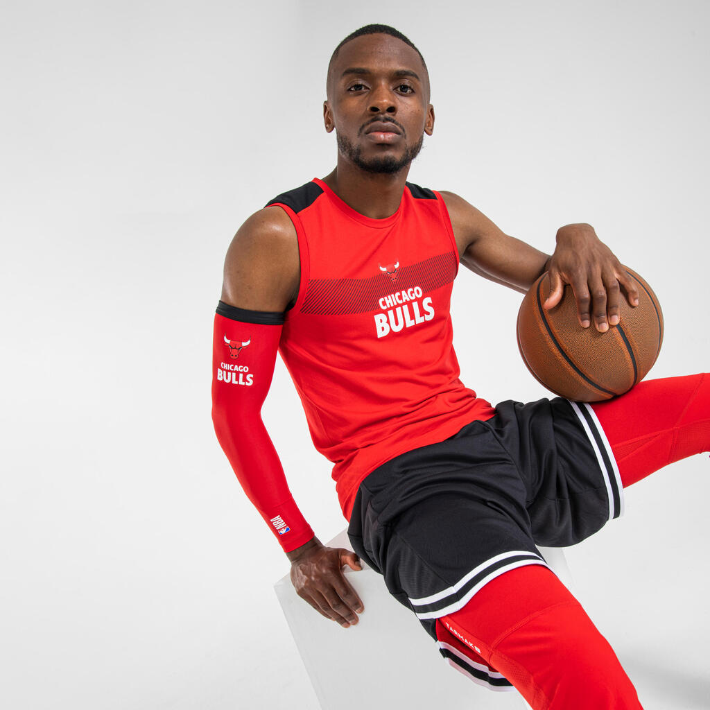 Pánske spodné tielko na basketbal UT500 NBA Bulls červené