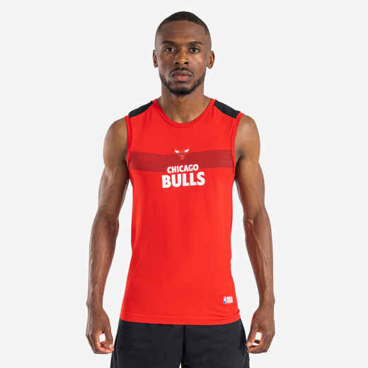 
      Adult Sleeveless Basketball Base Layer Jersey UT500 - NBA Chicago Bulls/Red
  