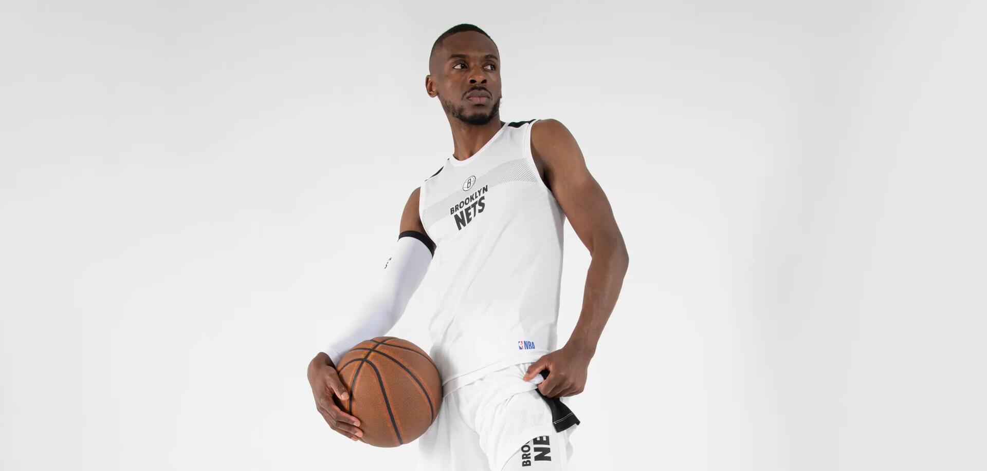 Sous-maillot basketball NBA Brooklyn Nets sans manche Adulte - UT500 Blanc