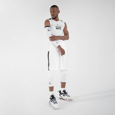 Adult Sleeveless Basketball Base Layer Jersey UT500 - NBA Brooklyn Nets/White
