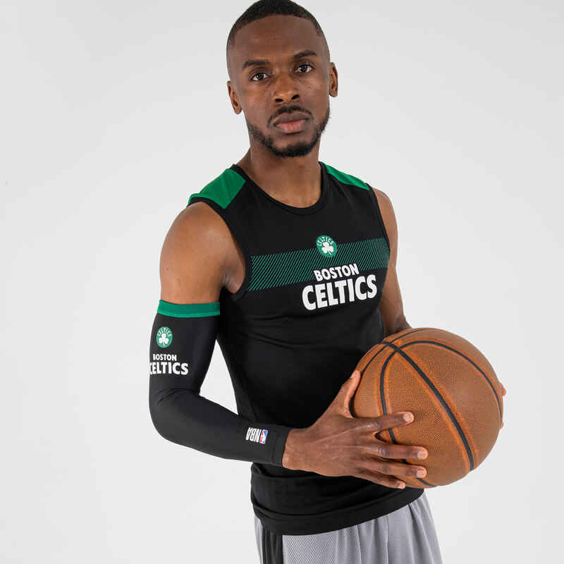 Damen/Herren Ellenbogenbandage E500 NBA Boston Celtics schwarz