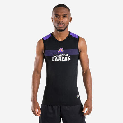 NBA Basketball-Unterhemd Los Angeles Lakers ärmellos Erwachsene - UT500 weiss