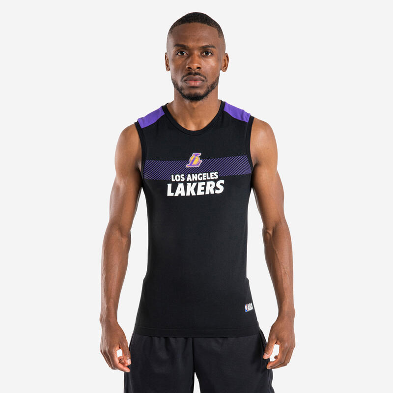 Mouwloos ondershirt voor basketbal NBA Los Angeles Lakers UT500 zwart