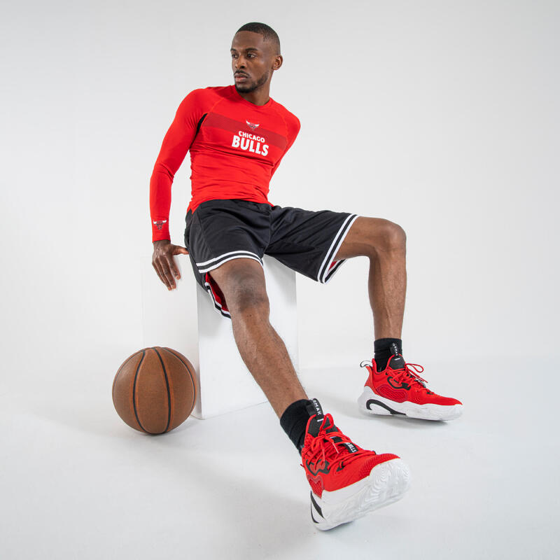 Basketbalový spodní dres NBA Chicago Bulls UT500 červený  