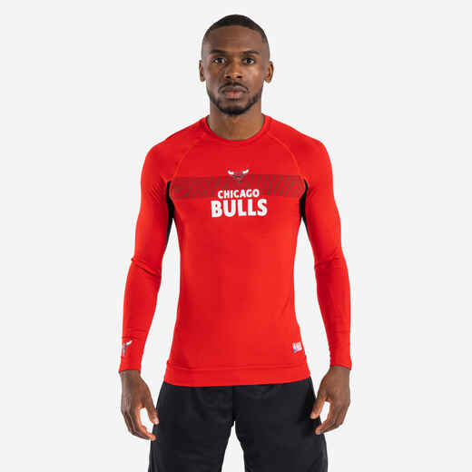 
      Vyr. ilgarankoviai prigludę apatiniai krepšinio marškinėliai „UT500LS - Bulls“
  