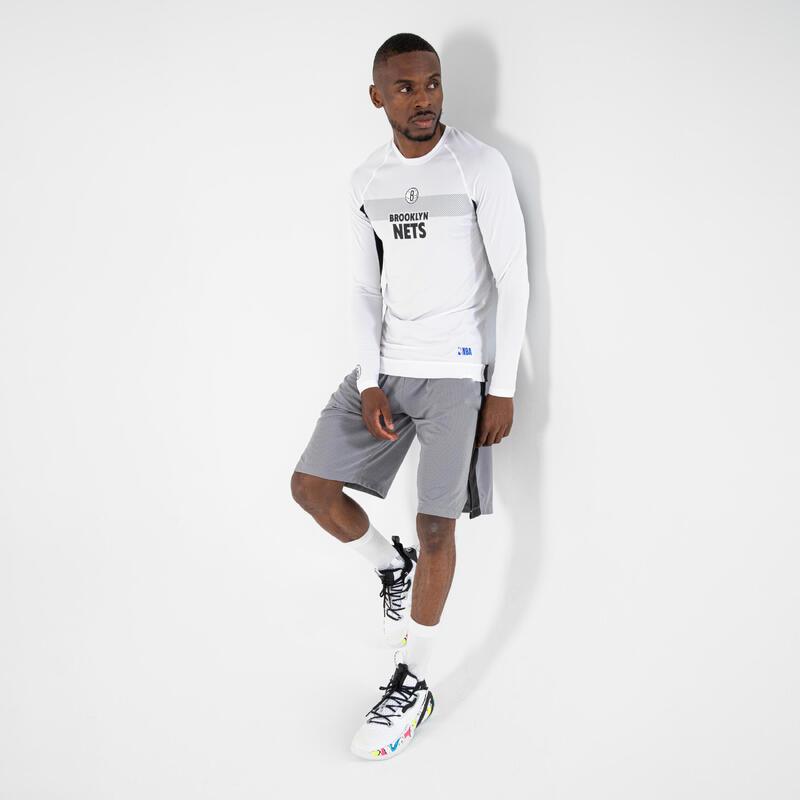 Sous-maillot basketball NBA Brooklyn Nets Homme/Femme - UT500 Blanc