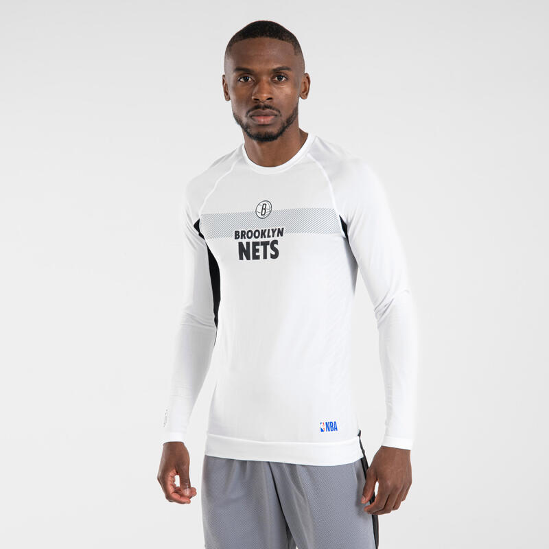 Brooklyn Nets Nike Long Sleeve Shooting Performance Shirt - Black