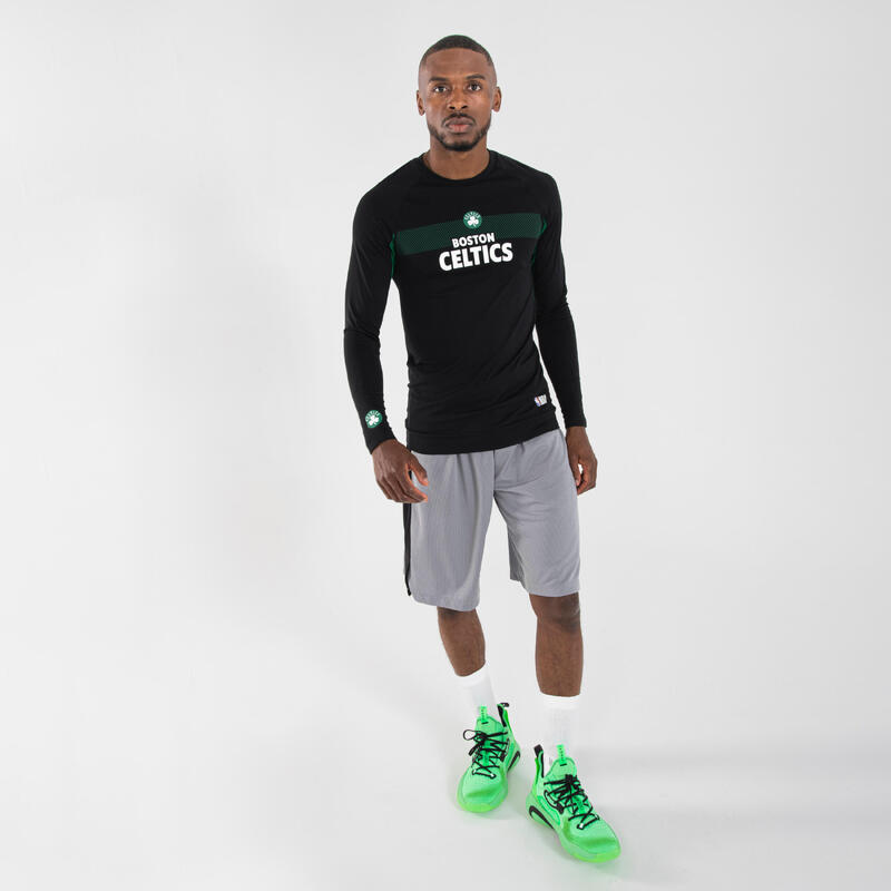 Ondershirt voor basketbal heren/dames NBA Boston Celtics UT500 zwart