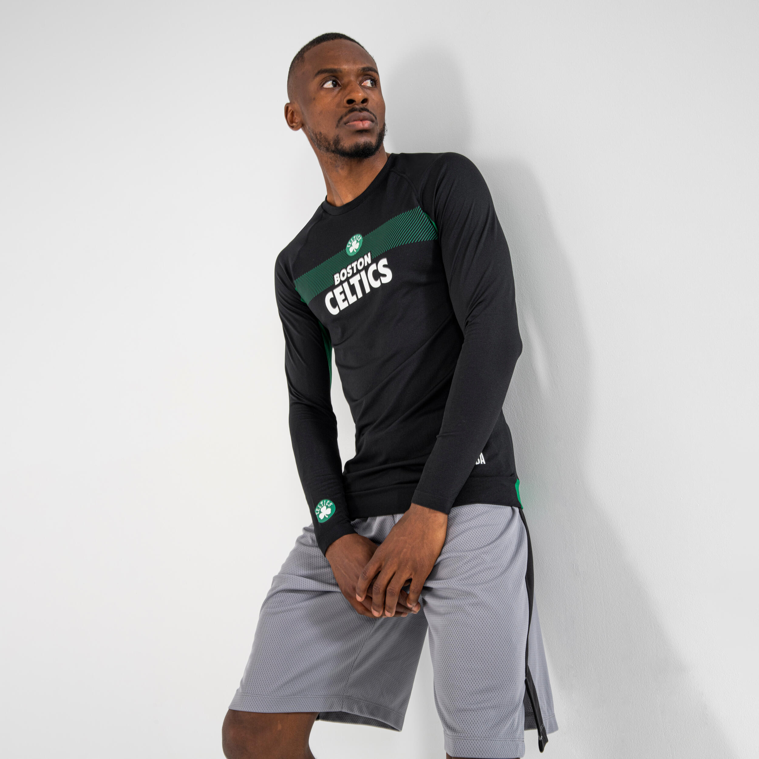 Men's/Women's Basketball Base Layer Jersey UT500 - NBA Boston Celtics/Black 6/8