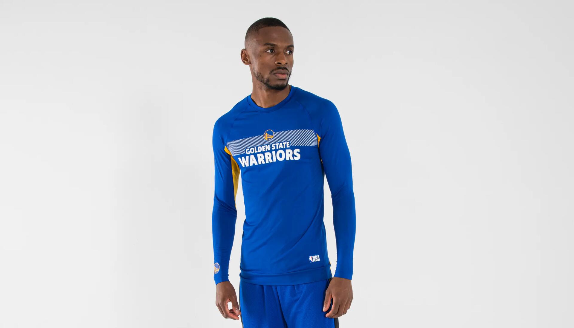 Sous maillot basketball nba golden state warriors homme femme ut500 blanc TARMAK Decathlon