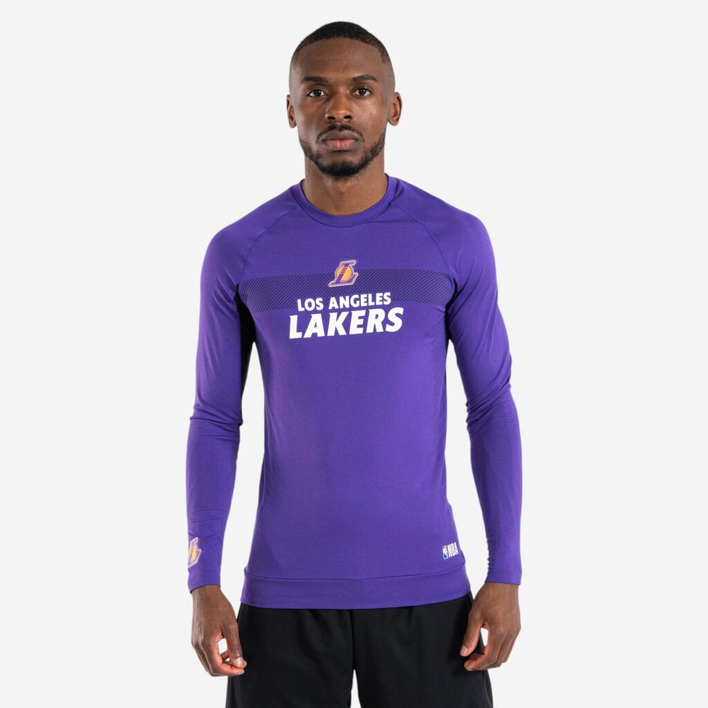 PODMAJICA ZA KOŠARKU UT500 NBA MUŠKA/ŽENSKA - LOS ANĐELES LEJKERSI/LJUBIČASTA