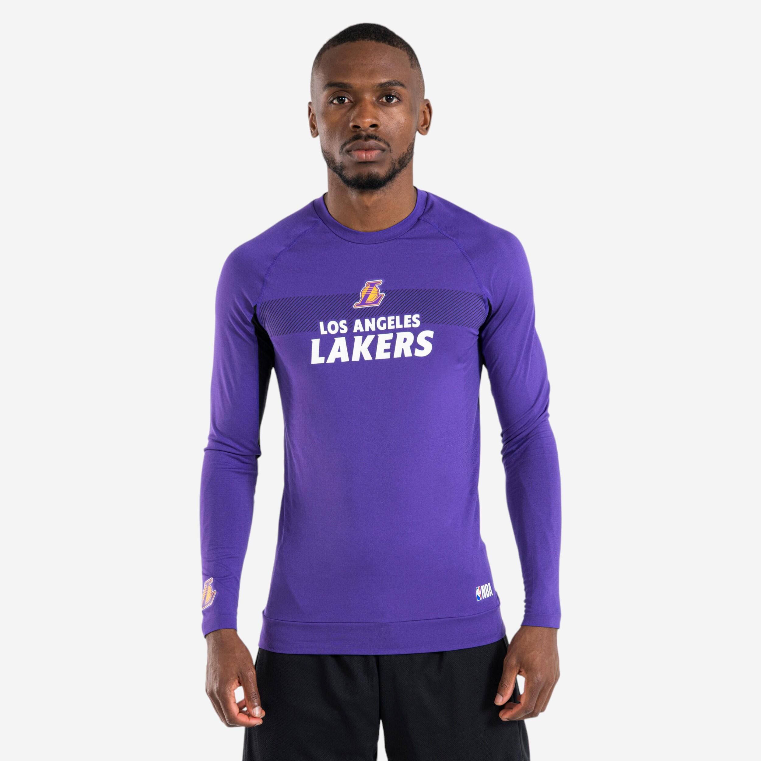 TARMAK Men's/Women's Basketball Base Layer Jersey UT500 - NBA Los Angeles Lakers/Purple