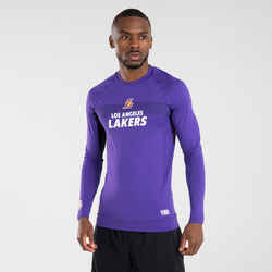 Men's/Women's Basketball Base Layer Jersey UT500 - NBA Los Angeles Lakers /Black