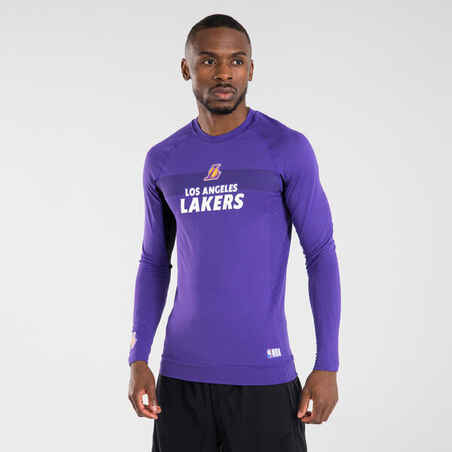 Los Angeles Lakers Nike Long Sleeve Practice T-Shirt - Black - Mens