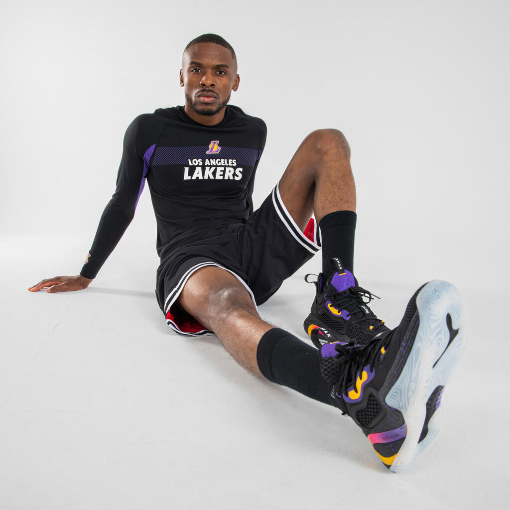 Pánska basketbalová obuv SE900 TMK NBA Lakers čierna