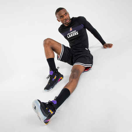 Vyr. ilgarankoviai prigludę apatiniai krepšinio marškinėliai „UT500LS - Lakers“