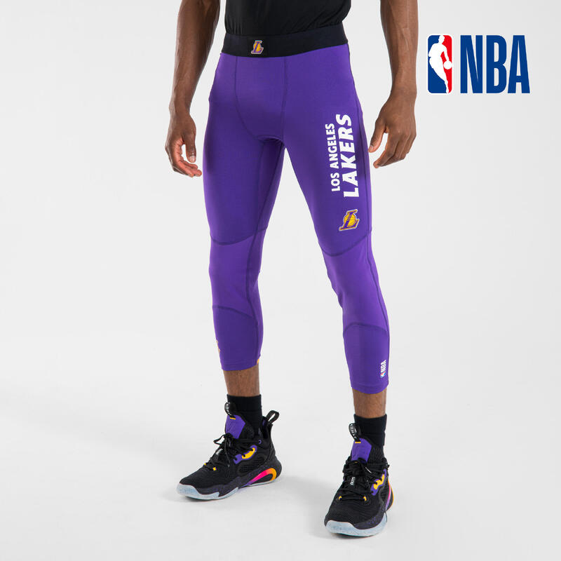 3/4 basketbalové legíny NBA Los Angeles Lakers 500 fialové 