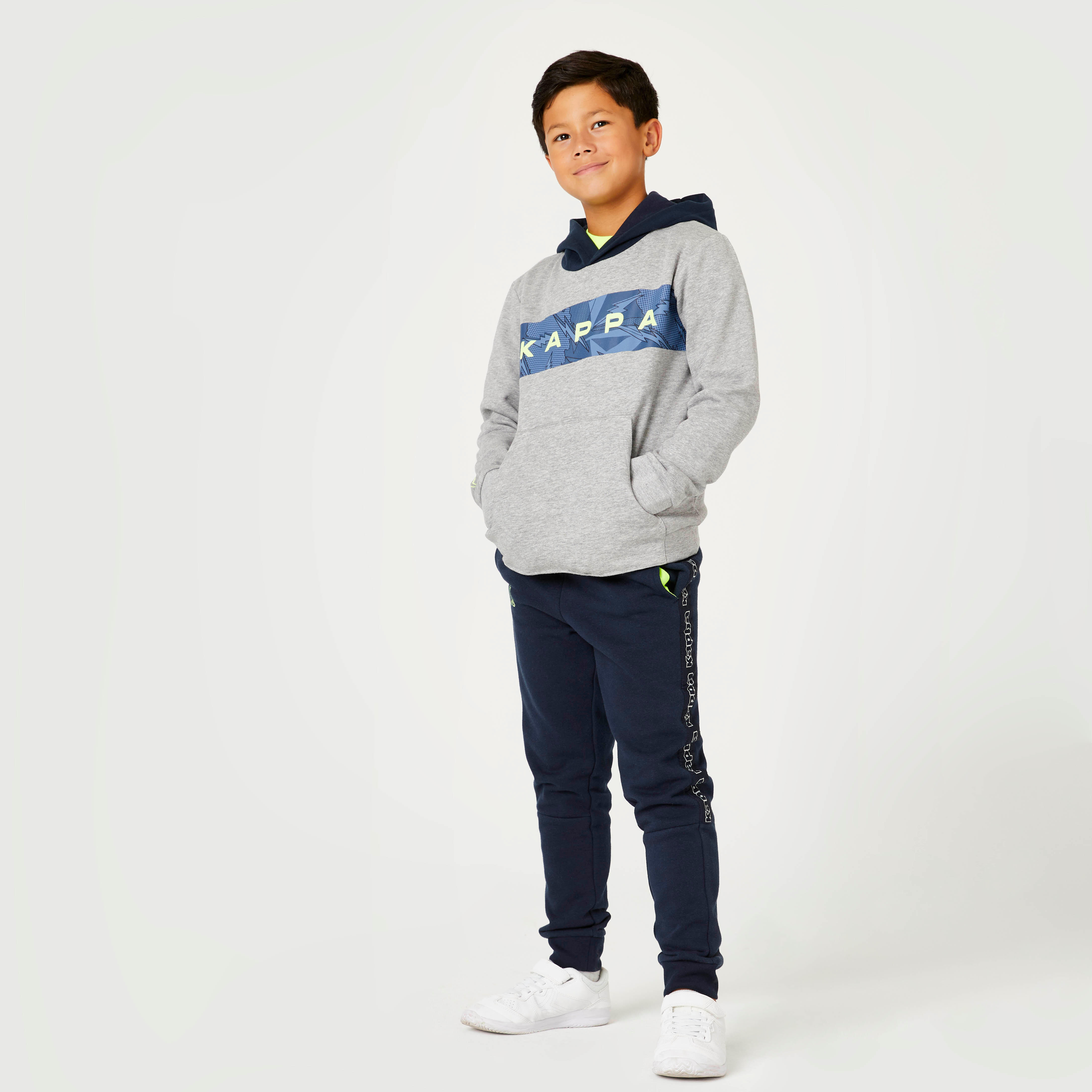Sweat capuche enfant gris DZAG KAPPA KAPPA Decathlon