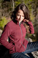 Women's waterproof 3in1 travel trekking jacket - Travel 100  0° - Burgundy