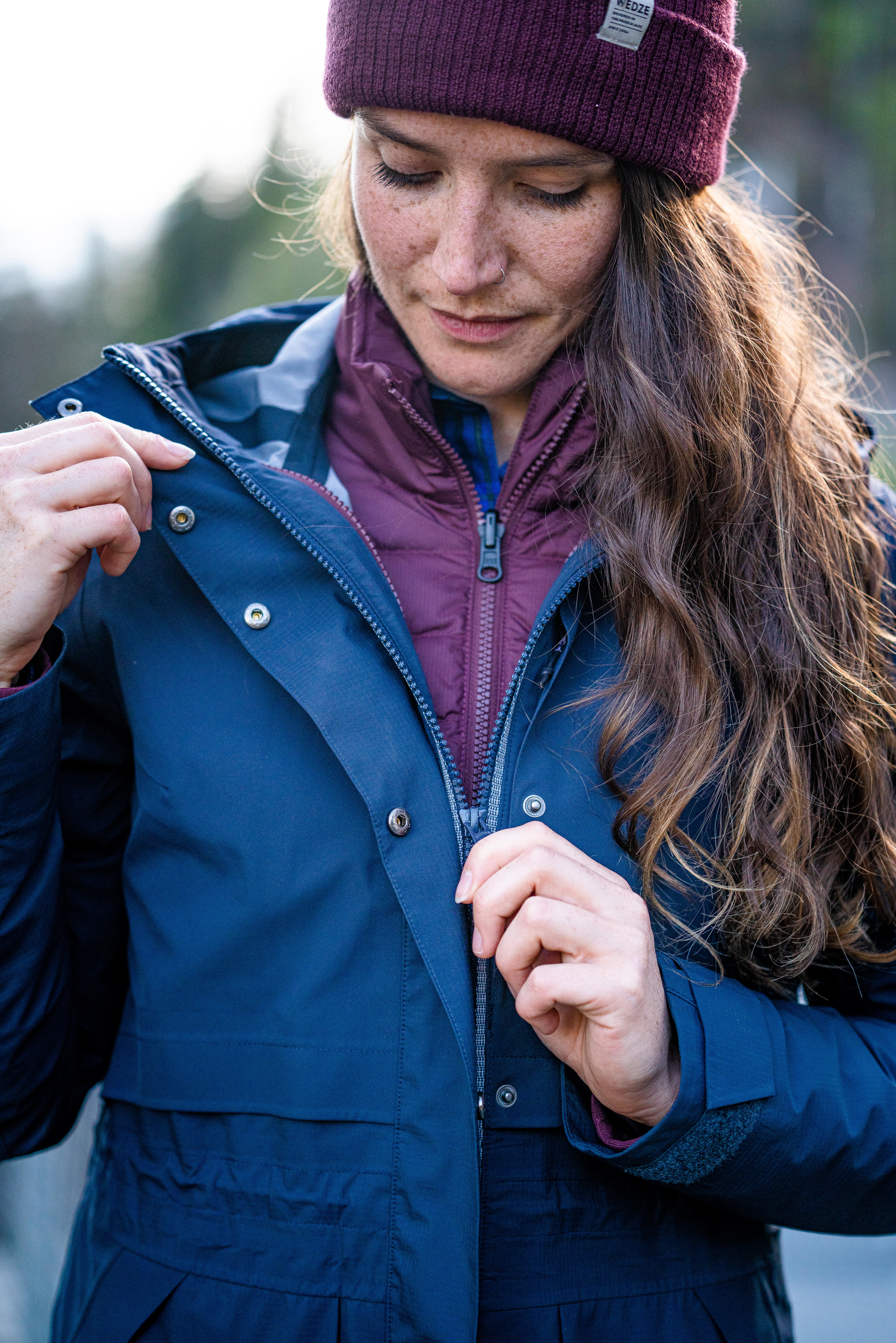 Veste 3en1 imperméable de randonnée SH900 mountain -10°C Femme