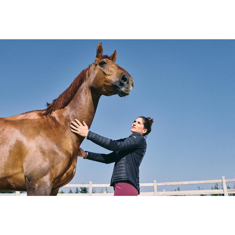 Veste équitation femme noir 900