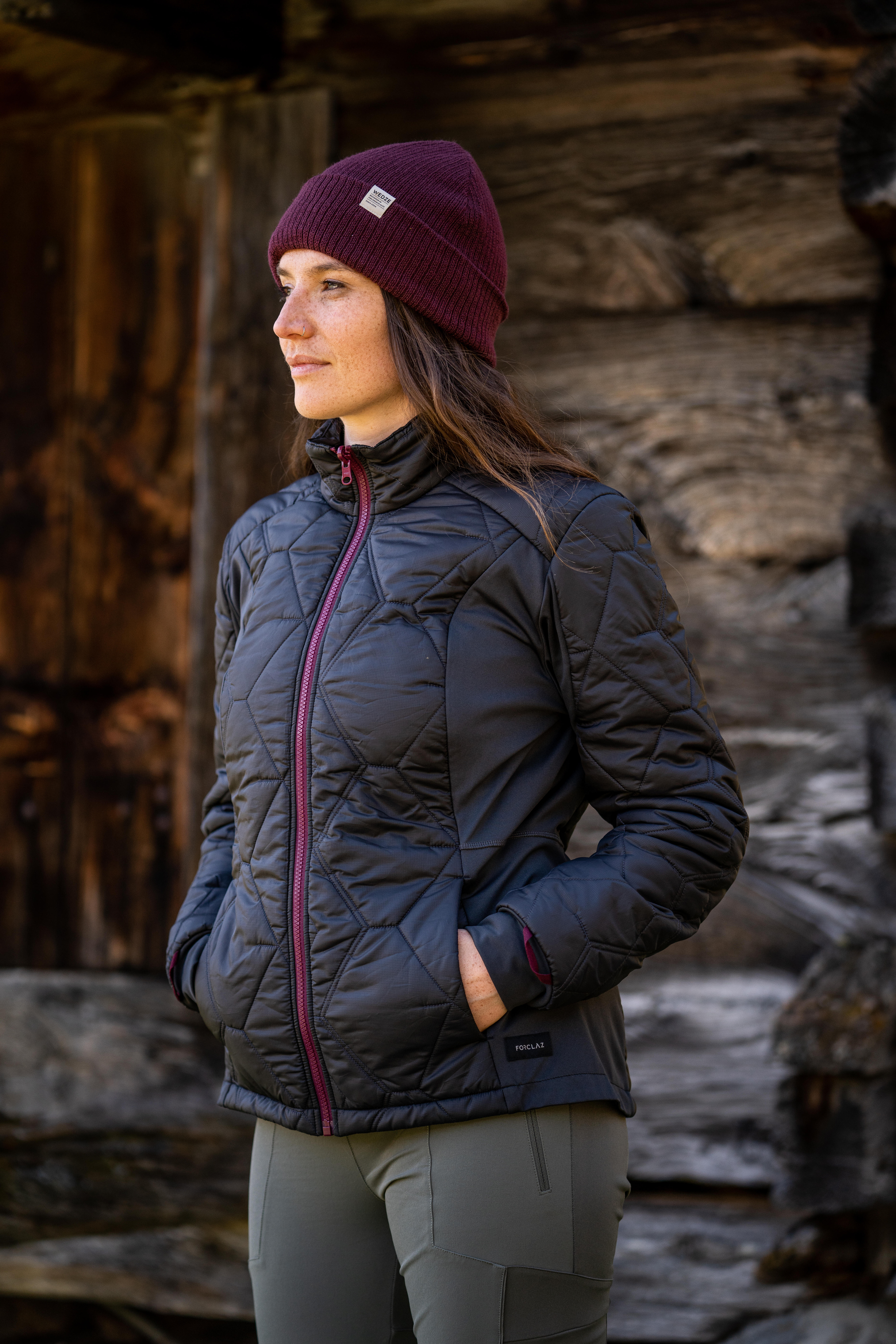 Women’s 3-in-1 Waterproof Hiking Jacket – SH 500 - FORCLAZ