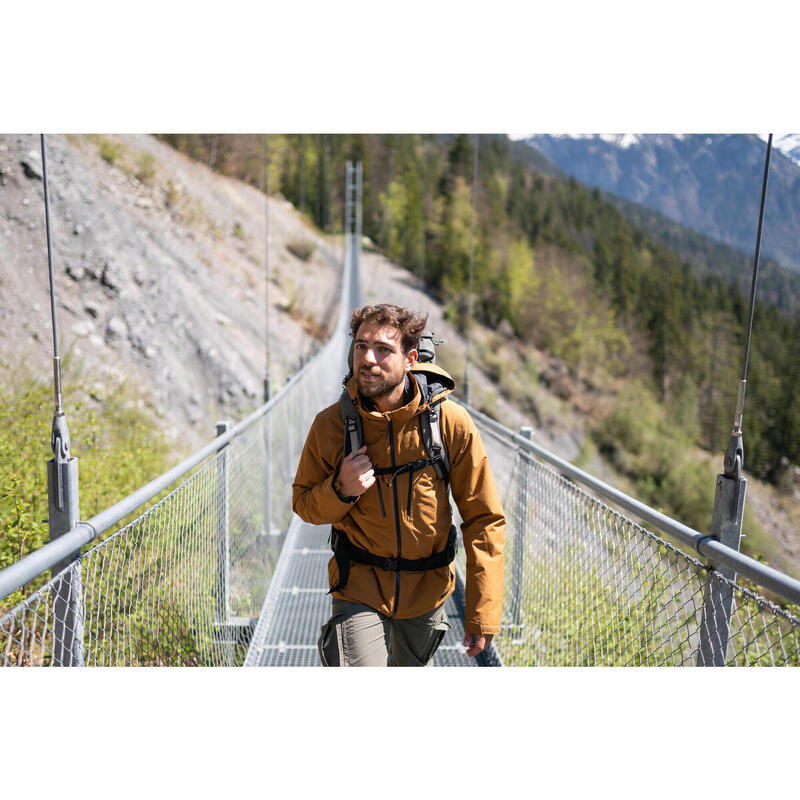 Erkek Su Geçirmez Outdoor Kar Montu/Kışlık Mont - Bej - MH500 -10 °C