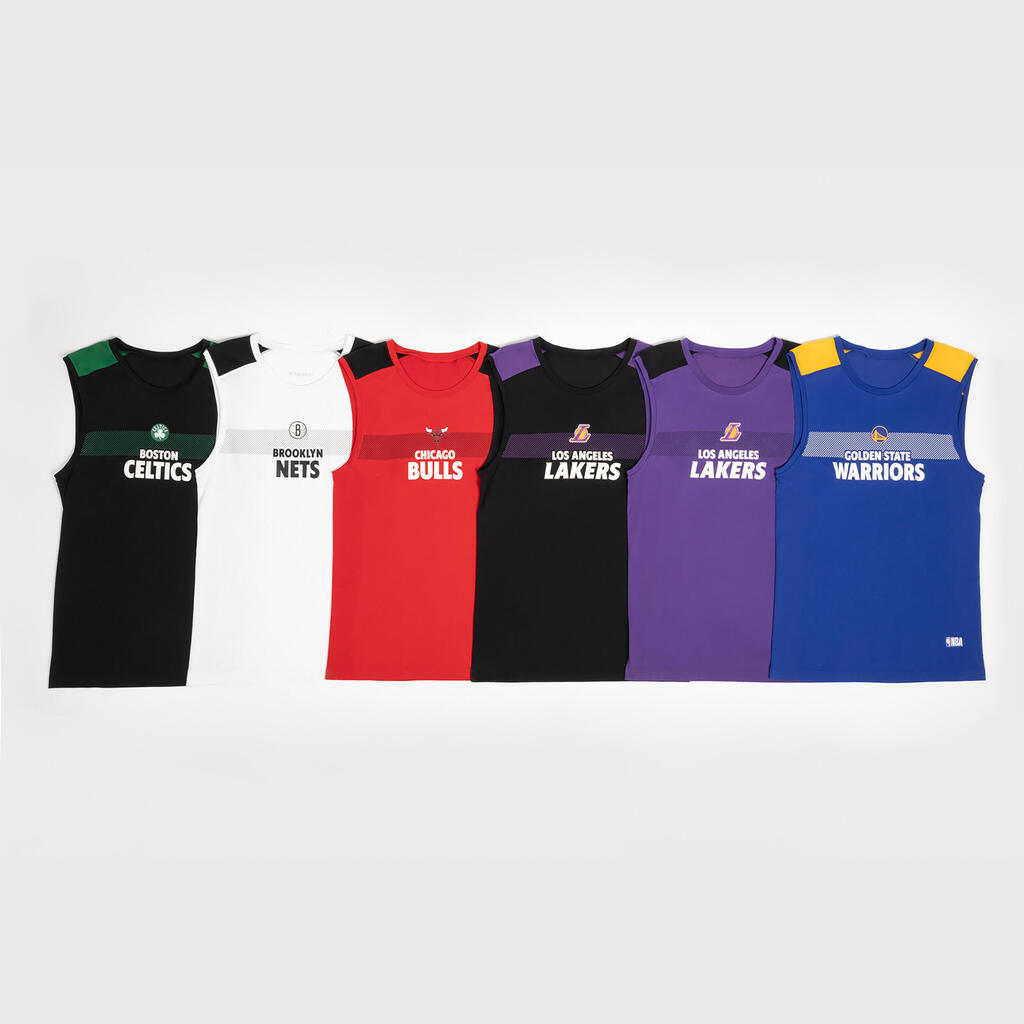 Adult Sleeveless Basketball Base Layer Jersey UT500 NBA Los Angeles Lakers/White