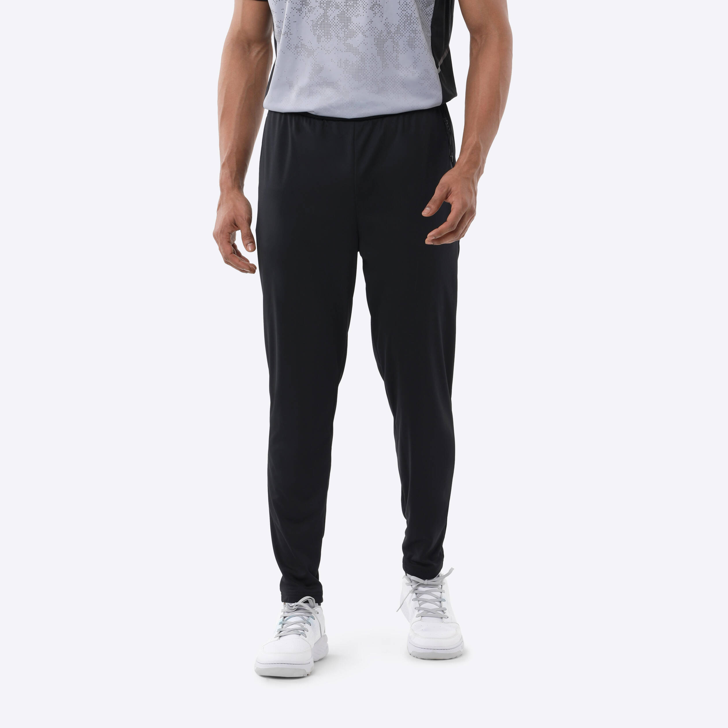 Men CRICKET  TAPER FIT  TRACKPANTS  TP 500 BLACK