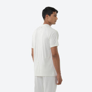 Men's Cricket Sun Protection Polo P900 UV Advanced UV Protection White