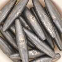 Long drilled olive fishing sinkers