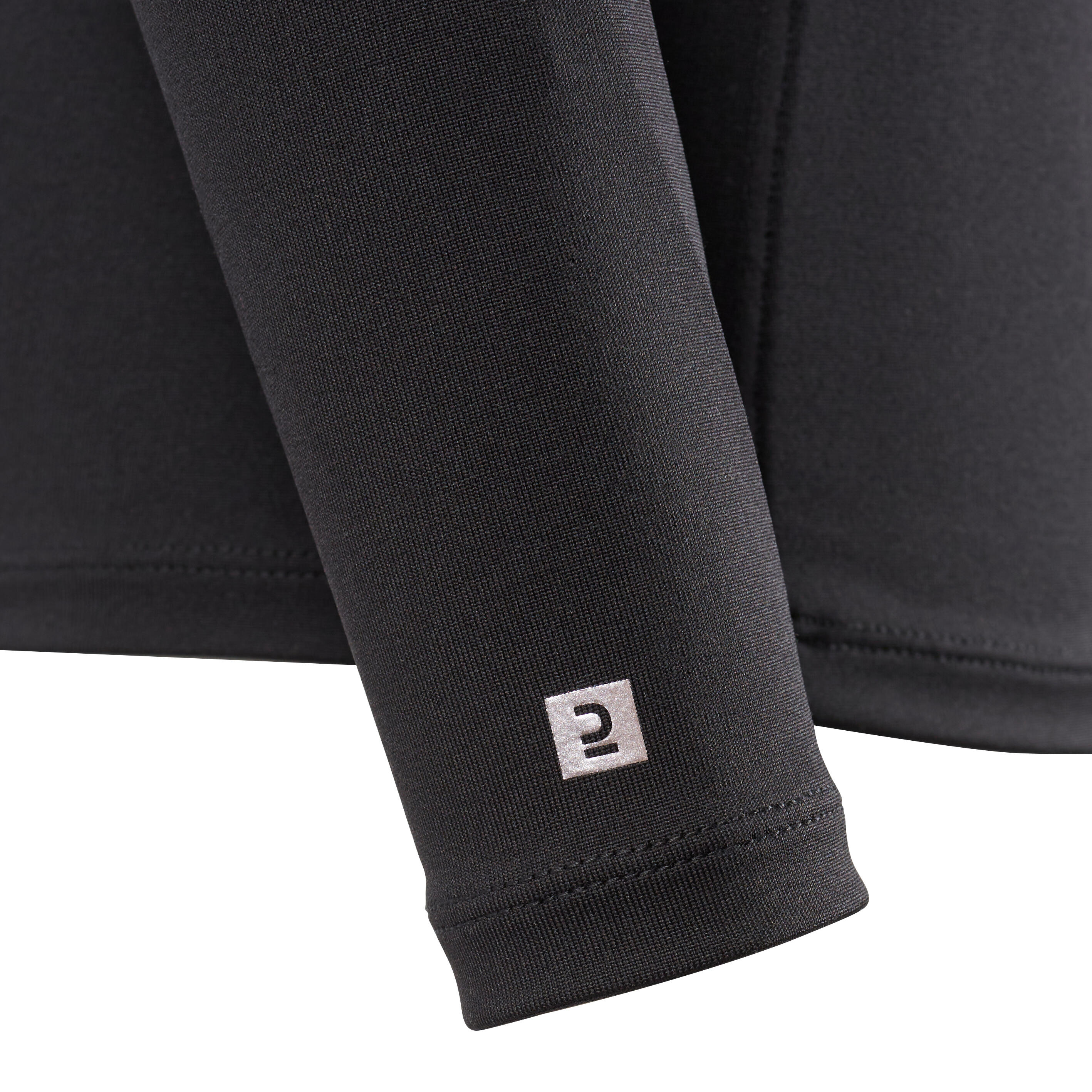 Women's Long-Sleeved Figure Skating T-Shirt - Black 6/11
