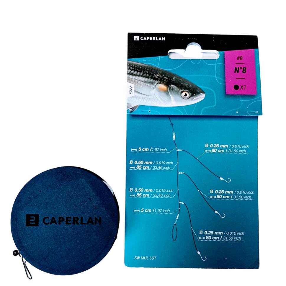 Surfcasting Fishing Line Leader MULET SW MAR LGT No. 6 CAPERLAN Decathlon
