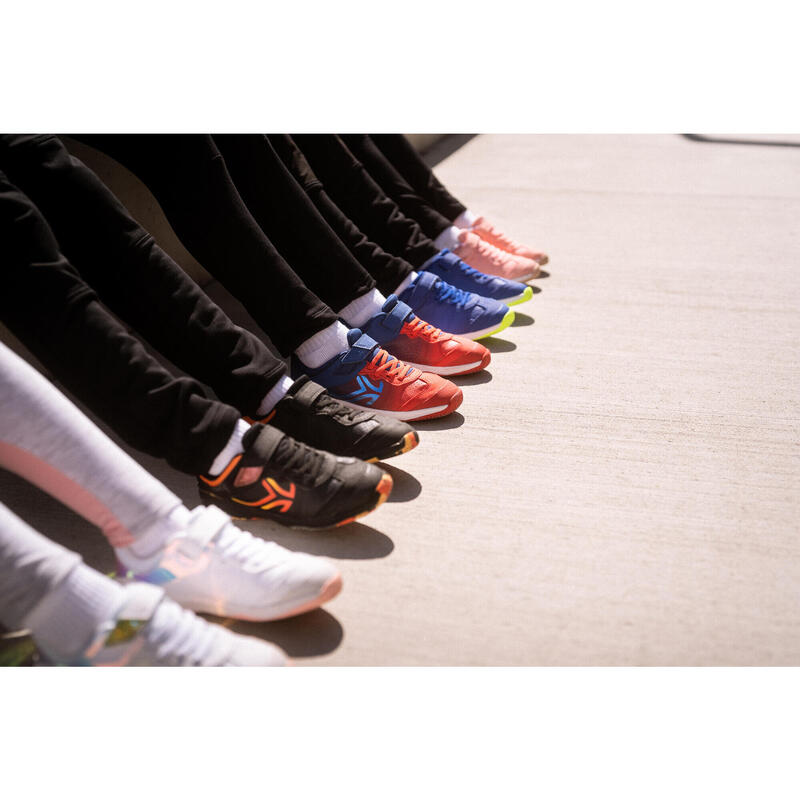Kinder Sportschuhe Klettverschluss ‒ TS160 schwarz/orange