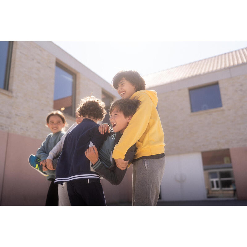 Warme hoodie voor kinderen geel uniseks