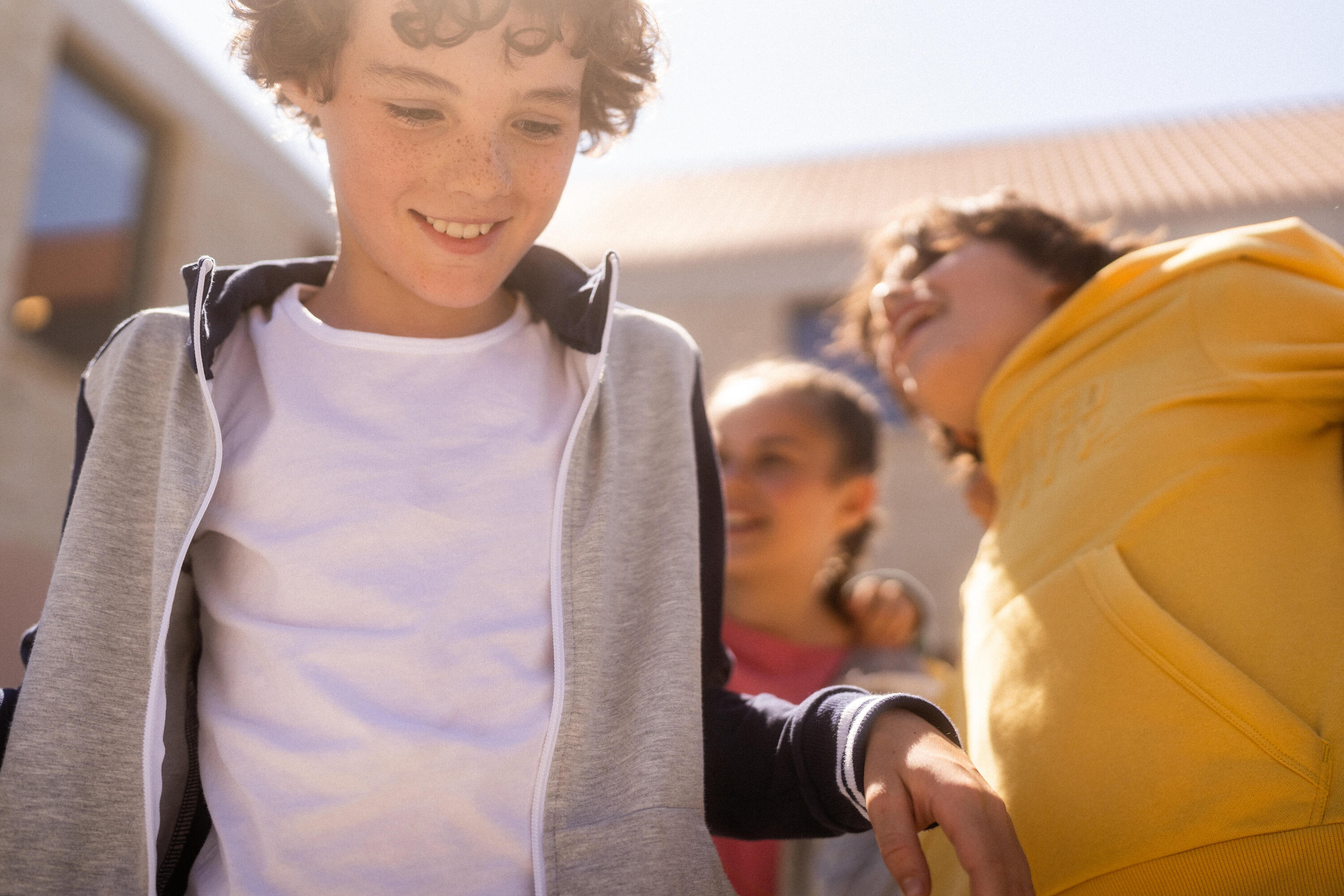 Basic-T-Shirt für Kinder, weiss 6/9