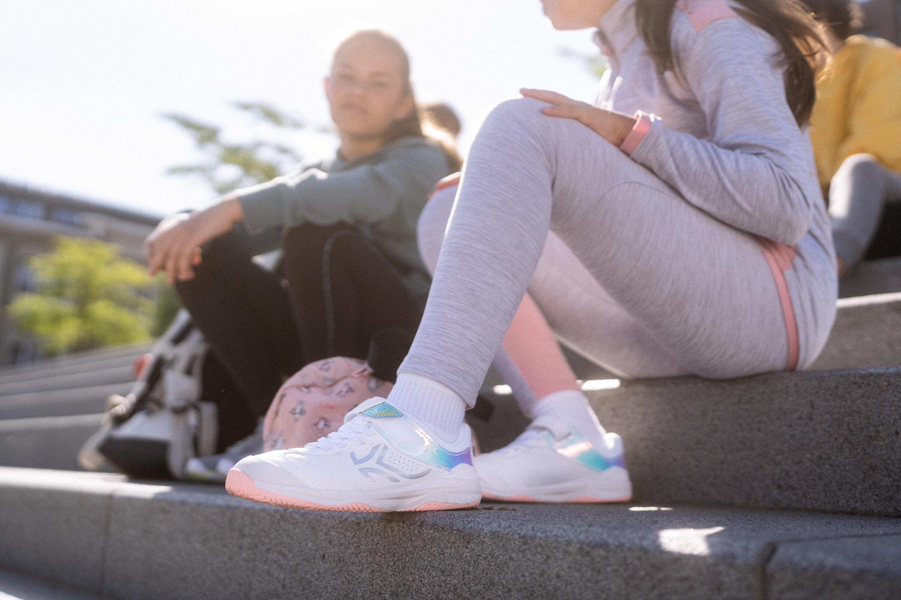 Scarpe da ginnastica bambino TS 160 con strap resistenti bianche dal 28 al 39 10/13