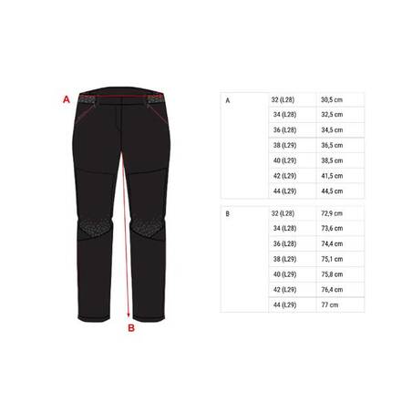 Women's convertible mountain hiking trousers - MH550