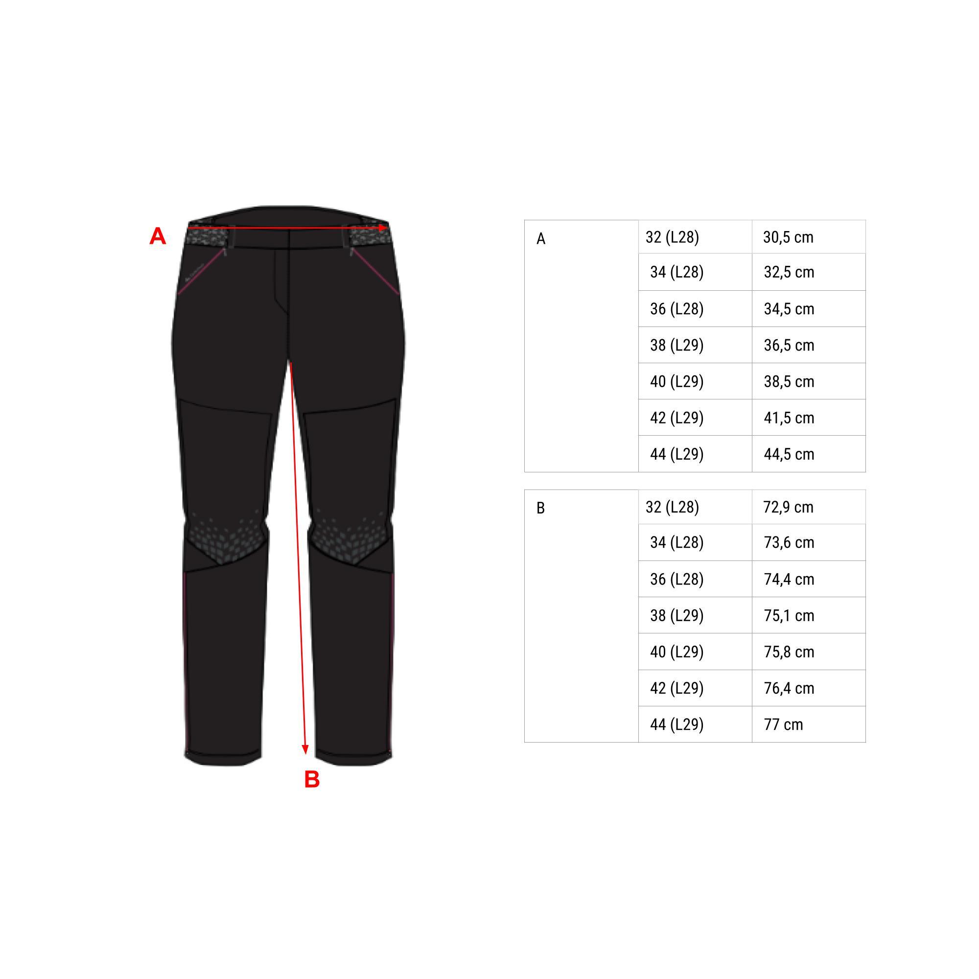 Women's convertible mountain hiking trousers - MH550 1/7