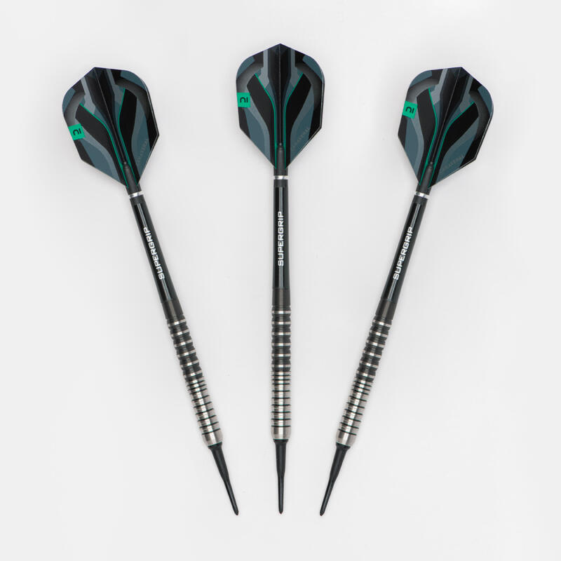 Darts Avec Pointe En Plastique 12 Pièces, Ensemble De Fléchettes Souples  Professionnelles Avec 3 Tiges En Aluminium Supplémentaires, 3 Vols De  Fléchettes, 100 Pointes De Fléchettes, 20 Anneaux En Caoutchouc Et 1