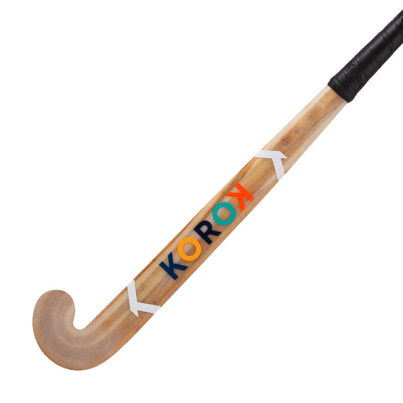 Zaalhockeystick voor beginnende kinderen hout FH100 meerdere kleuren